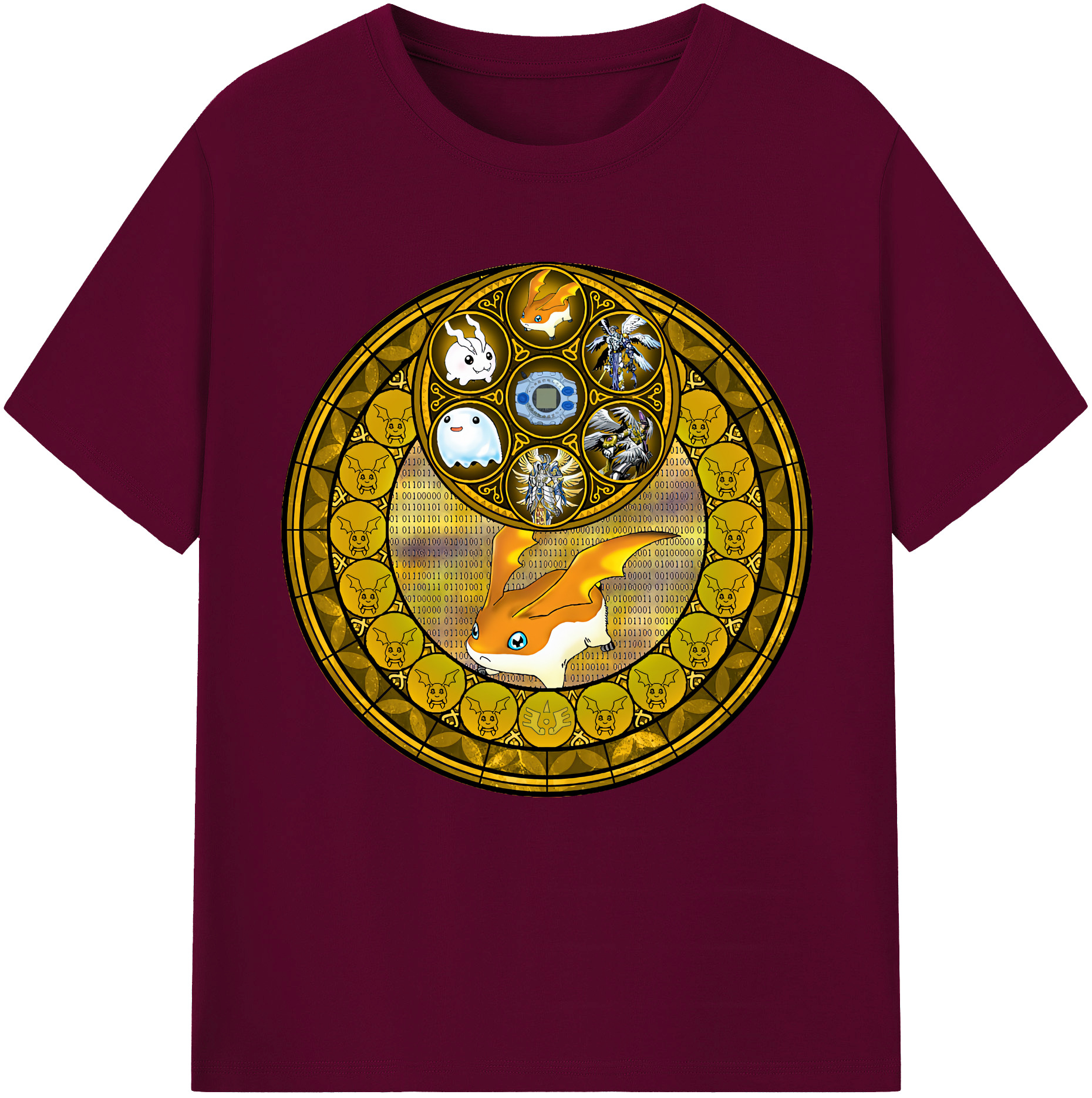 （画像用） Digimon デジタルモンスター/デジモン レディースカジュアルプリントTシャツ（綿100％）